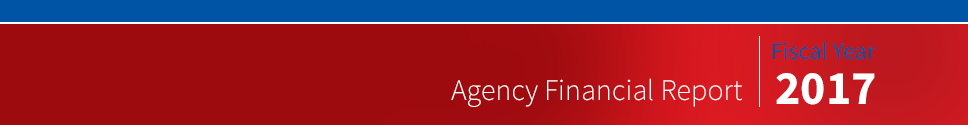 Banner for Fiscal Year 2017 Agency Financial Report