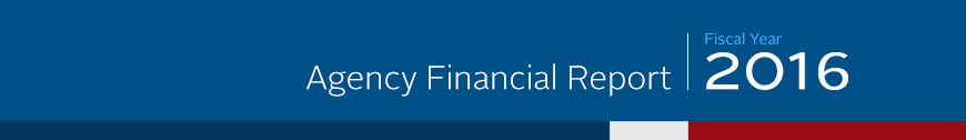 2016 Agency Financial Report Banner - Mobile Version