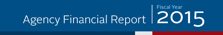 2015 Agency Financial Report Banner - Mobile Version