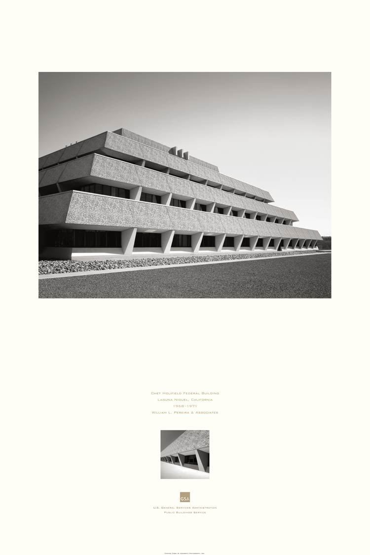 poster of the Chet Holifield Federal Building, Laguna Niguel, CA