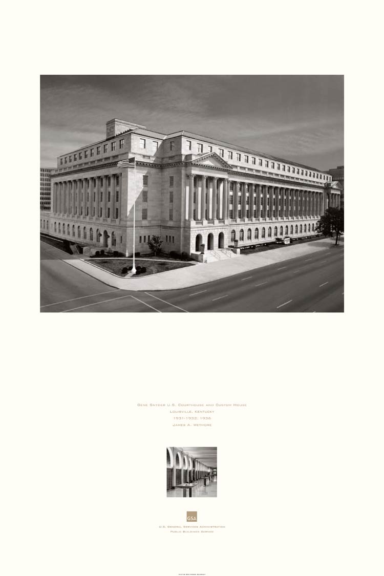 poster of the Gene Snyder U.S. Courthouse and Custom House, Louisville, KY