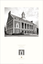 Poster of the exterior of U.S. Post Office and Courthouse, New Bern, North Carolina