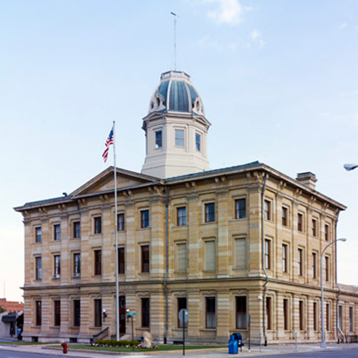 Exterior, Federal Building and US Courthouse, Port Huron, MI. An example of Renaissance Revival style architecture.