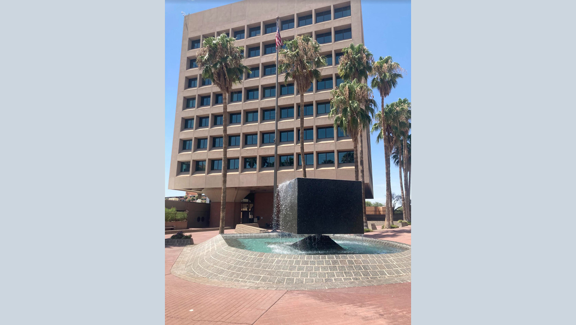 Tucson Federal Building Exterior and fountain