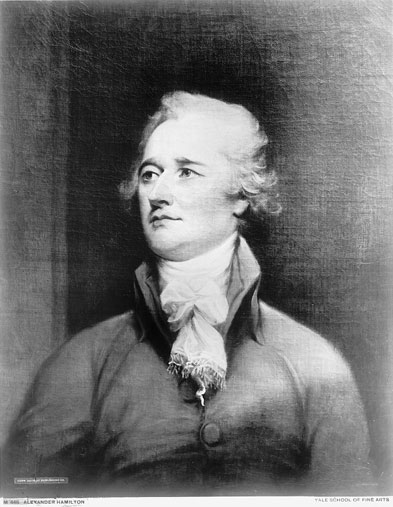 Portrait of Alexander Hamilton, painted by John T
