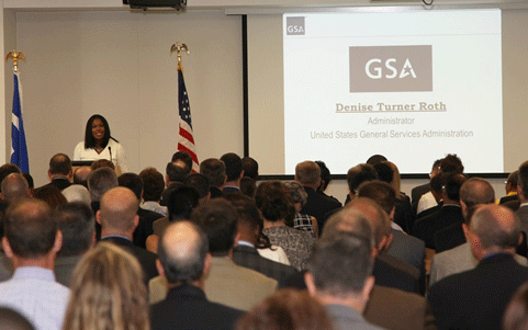 GSA Administrator Denise Turner Roth at the Industry and Government Leaders collaborative workshop 