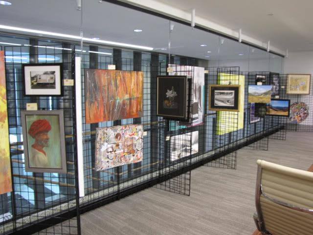 Display of some 2015 Employee Art Show submission