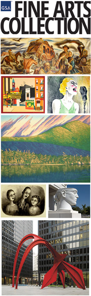 A Montage of artworks from GSA's Fine Arts Collection