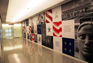 Hallway on 54th floor of One World Trade Center i