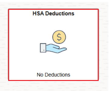HSA deductions tile highlighted