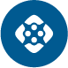 Abstract icon of a button