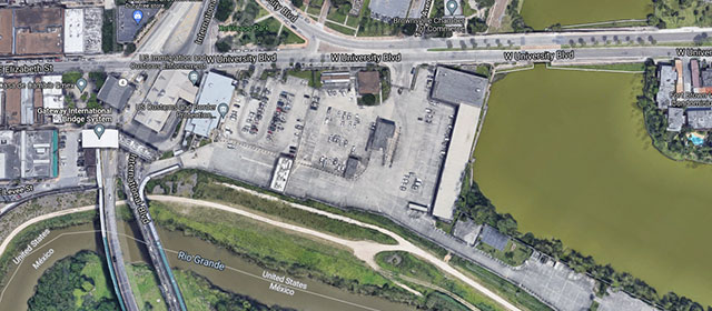 Aerial view of a multi-lane highway