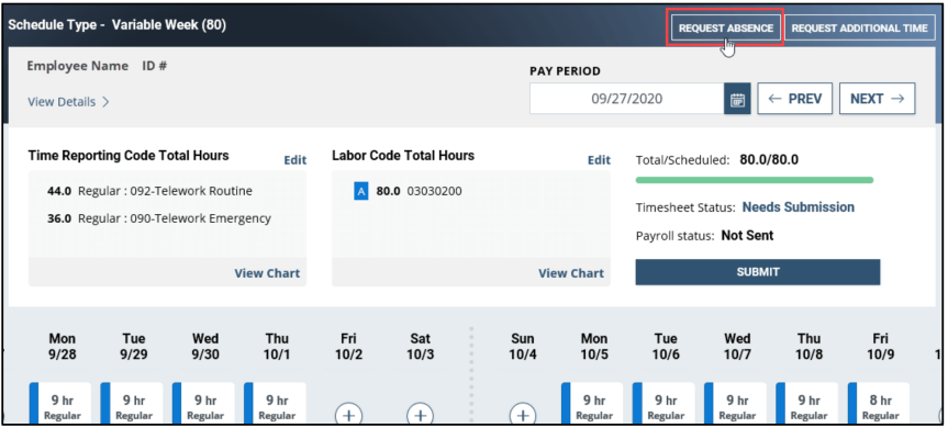 timesheet labor codes