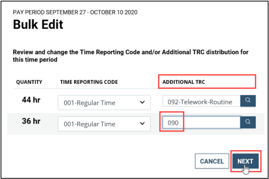 timesheet labor codes 