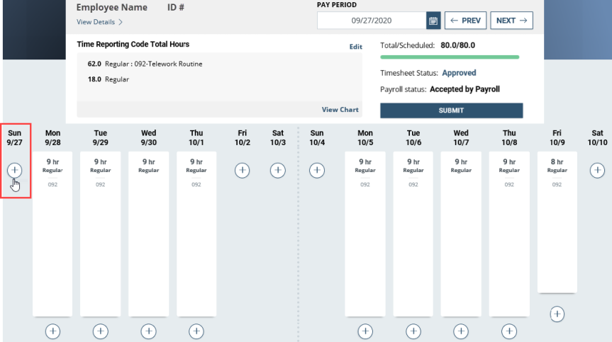 Employee Timesheet Amend 3