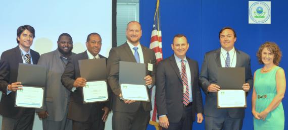 Region 7 reps with federal green challenge awards (certificates)
