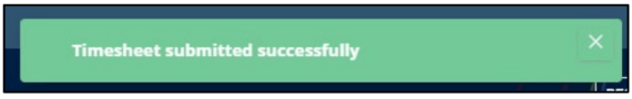 employee timesheet successful