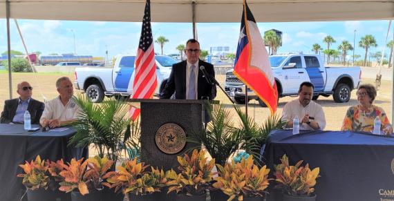 GSA Regional Commissioner Giancarlo Brizzi at Los Tomates LPOE groundbreaking event