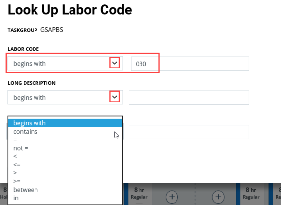 Timeleave - Look up labor codes
