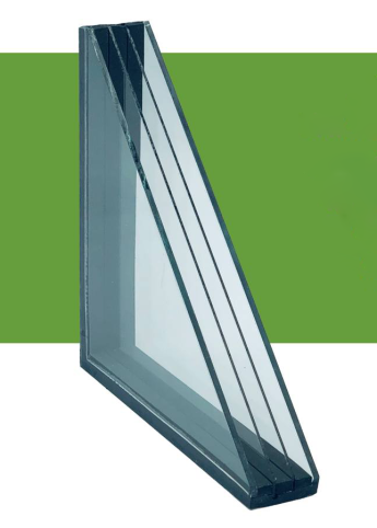 Rendering of the lightweight quad-pane window showing four separate widow panes for increased energy savings.