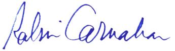 Signature of GSA Administrator Robin Carnahan