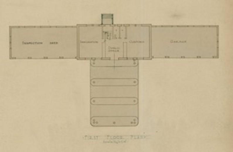Blue print layout of the old Richford LPOE