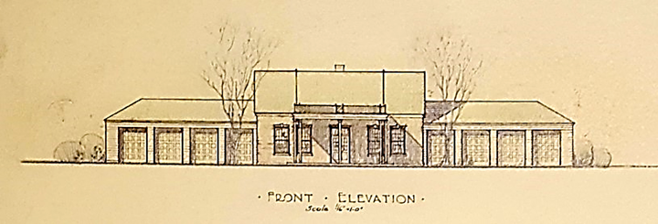 front elevation plan for CB LPOE 1931
