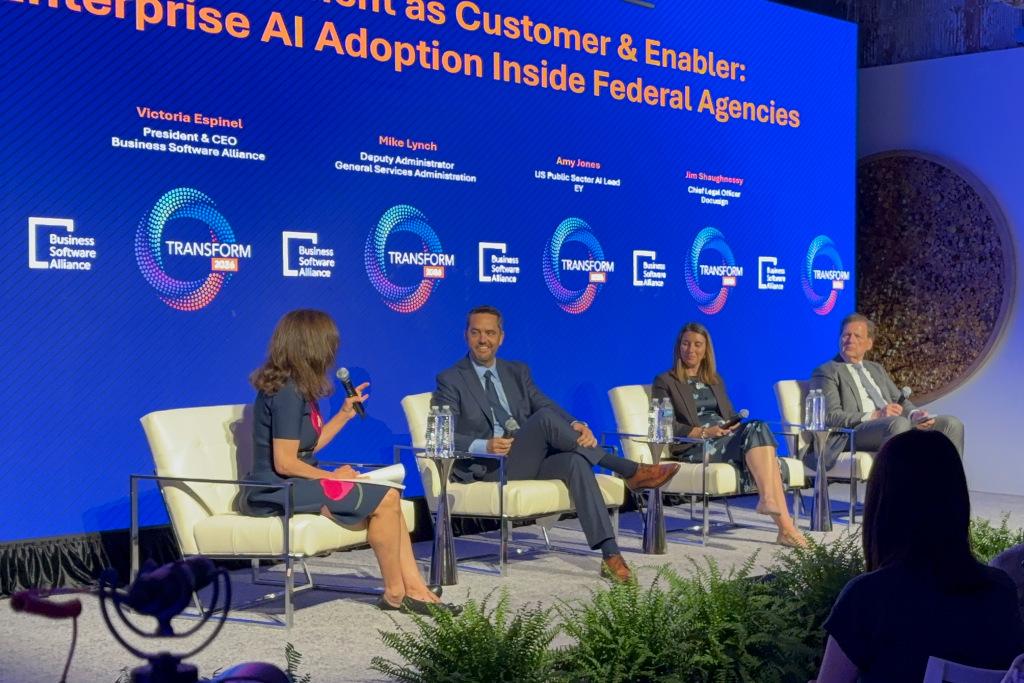 Deputy Administrator Lynch sat on a panel to discuss enterprise AI adoption inside federal agencies.