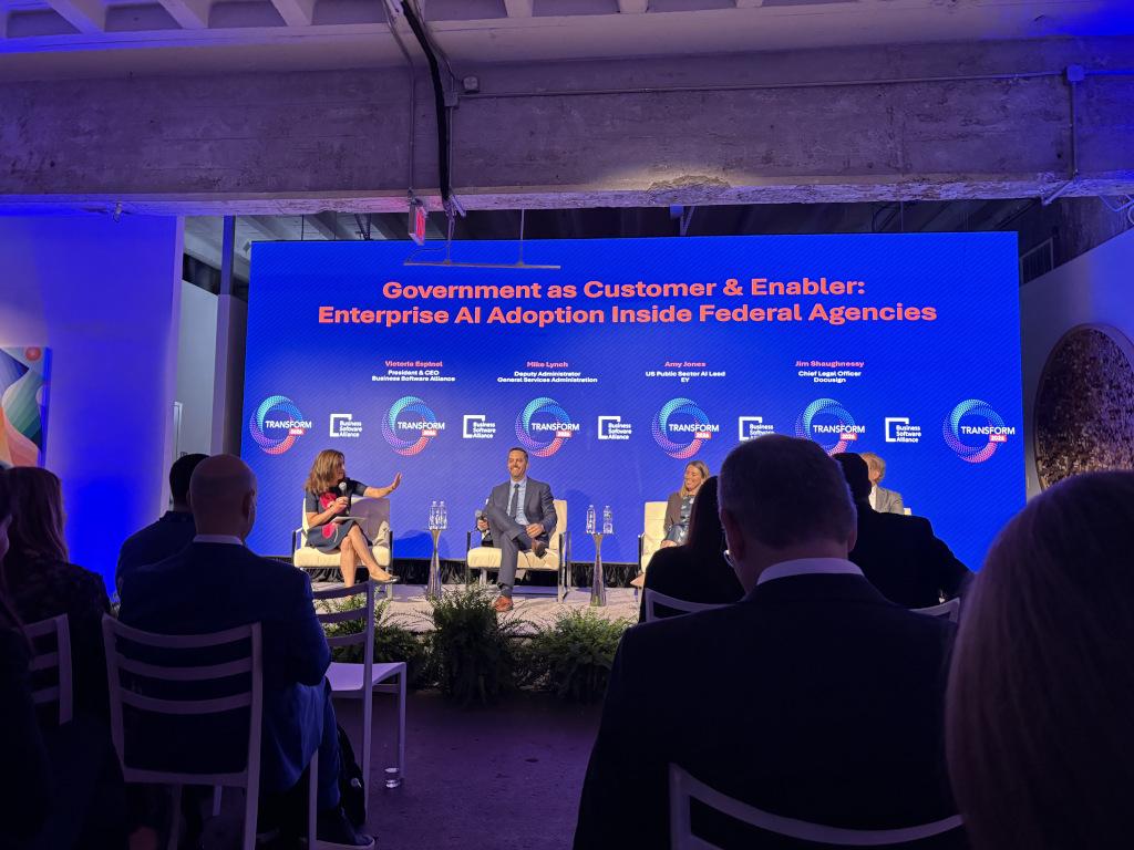 Deputy Administrator Lynch sat on a panel to discuss enterprise AI adoption inside federal agencies.
