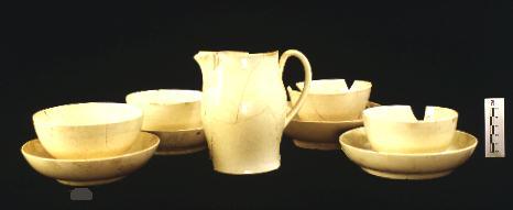 The Hoffman Assemblage matching creamware, made in England, 1760-1810.
