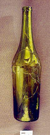 A Chatham Street Oyster House wine or olive oil bottle