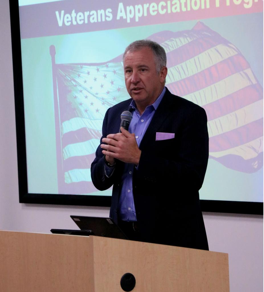 Acting Regional Administrator Tim Horne provided opening remarks for the GSA Region 8 Veterans Program.